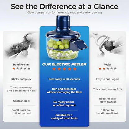 Electric Fruit & Garlic Peeler Pro