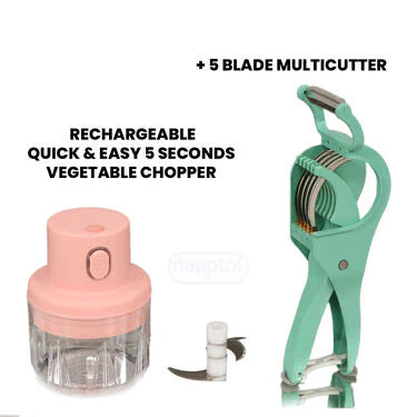 Rechargeable mini electric chopper