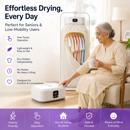 Portable electric clothes dryer