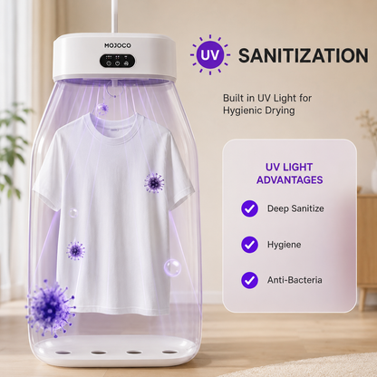 Portable electric clothes dryer