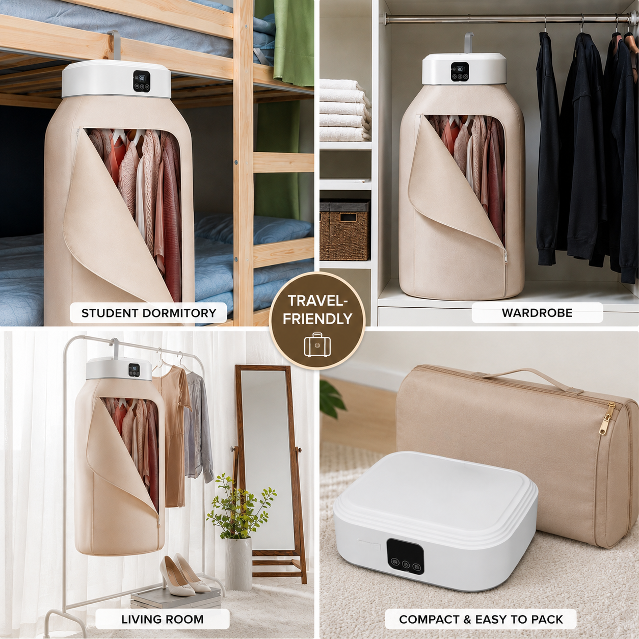 Portable electric clothes dryer