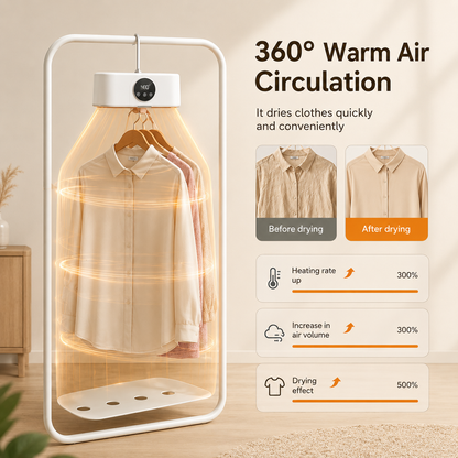 Portable electric clothes dryer